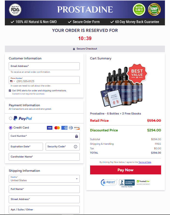 Secure Checkout Form